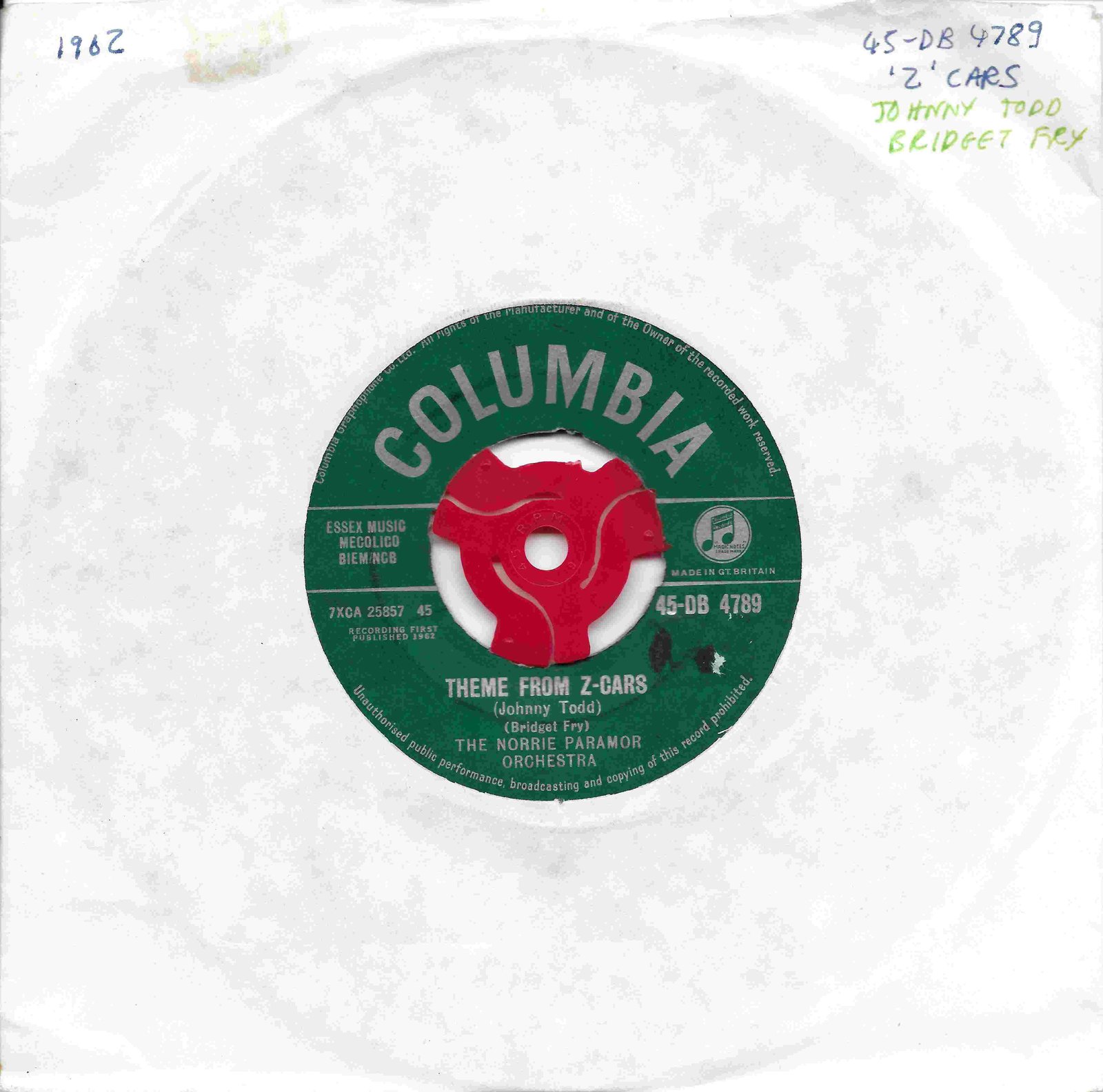 Picture of 45 - DB 4789 cover